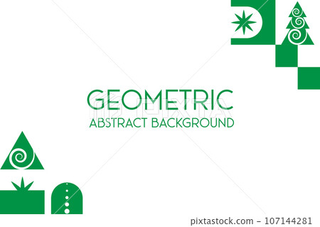 Geometric shapes winter abstract background. Geometric shapes winter abstract background. 107144281