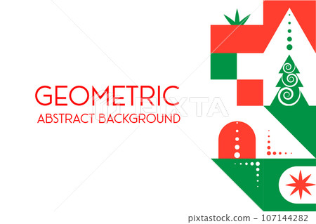 Geometric shapes winter abstract background. Geometric shapes winter abstract background. 107144282