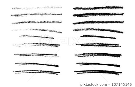 Underlining highlight pencil crayon hand draw lines set. Vector stock illustration isolated on white background for handwritten notes for text, doodle graphic element. EPS10 Underlining highlight pencil crayon hand draw lines set. Vector stock illustration isolated on white background for handwritten notes for text, doodle graphic element. EPS10 107145146