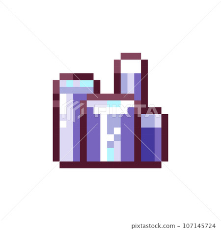 Pixel art Sapphire Crystal Icon. Retro Style Game Asset or Arcade Element. 8 Bit Pixel Quartz Mineral Resource Gemstone Treasure. Pixel art Sapphire Crystal Icon. Retro Style Game Asset or Arcade Element. 8 Bit Pixel Quartz Mineral Resource Gemstone Treasure. 107145724