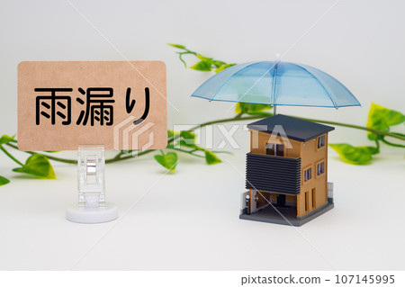 屋頂漏水的房子的圖片 107145995