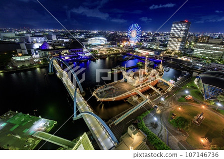 名古屋市名古屋港水族館夜景 107146736