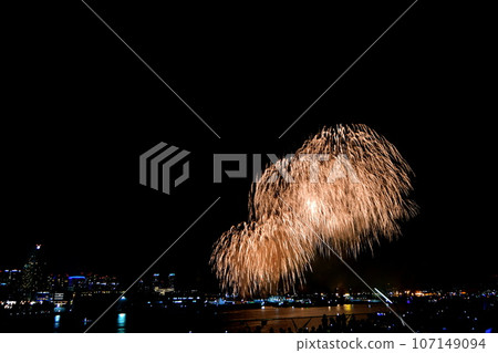 煙花橫濱/神奈川縣報紙菸花匯演2014年橫濱大學橋（山下公園）2014年8月5日 107149094