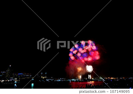 煙花橫濱/神奈川縣報紙菸花匯演2014年橫濱大學橋（山下公園）2014年8月5日 107149095