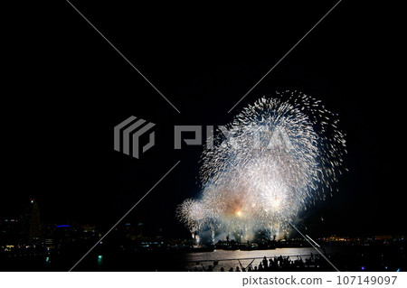煙花橫濱/神奈川縣報紙菸花匯演2014年橫濱大學橋（山下公園）2014年8月5日 107149097