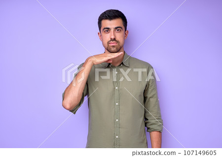deaf man saying the word father, daddy dad deaf man saying the word father, daddy dad 107149605