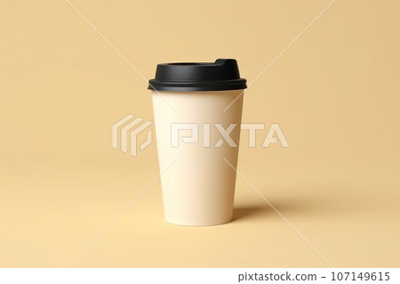 Mock up of Disposable Coffee Cups Tea Cups Paper cup Generative AI 107149615