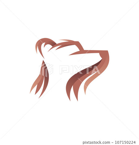 Animal bear head abstract illustration creative design Animal bear head abstract illustration creative design 107150224