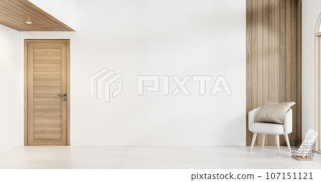 Muji chair furniture and japan room interior design minimal.3D rendering 107151121