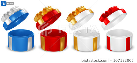 Open Gift Boxes With Bow Set 107152005