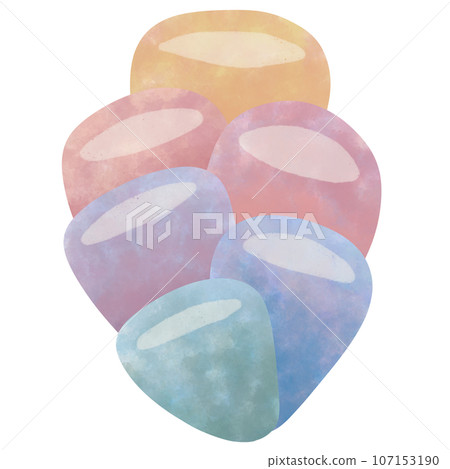 cute cartoon colorful coral, no background cute cartoon colorful coral, no background 107153190