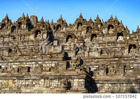 West side of Borobudur temple (Java, Indonesia) West side of Borobudur temple (Java, Indonesia) 107157042