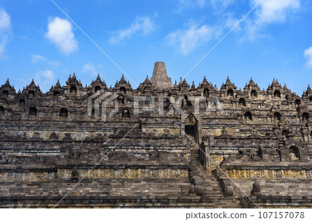 East facade of Borobudur Temple (Java, Indonesia) East facade of Borobudur Temple (Java, Indonesia) 107157078