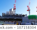 Nakano-ku, Tokyo, in front of Nakano Station, construction scene near Nakano Station, large crane 107158304