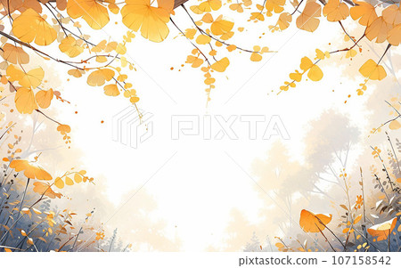 Japanese autumn background image 107158542