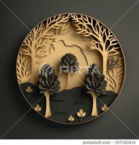 Save our planet. Generative ai illustration.  107160816