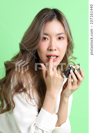 Eating Japanese Food Eating Japanese Food 107161440