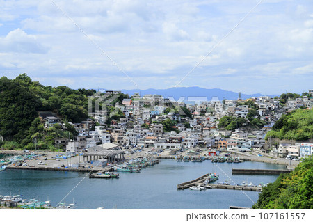 Scenery of Saigasaki fishing port in Wakayama Scenery of Saigasaki fishing port in Wakayama 107161557