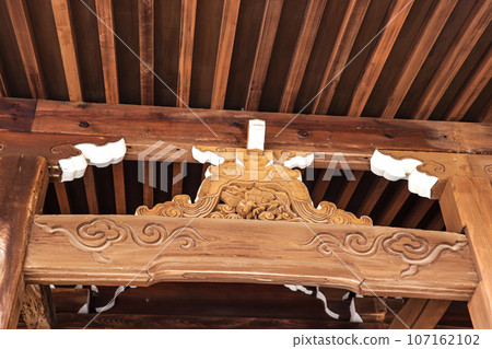 Decorative sculpture of Japanese architecture: Frog crotch (frog crotch) 107162102