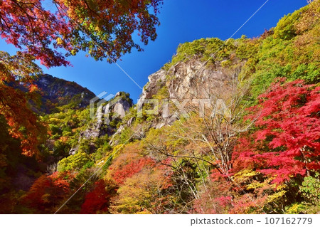 三岳昇仙峽的秋景與紅葉 三岳昇仙峽的秋景與紅葉 107162779