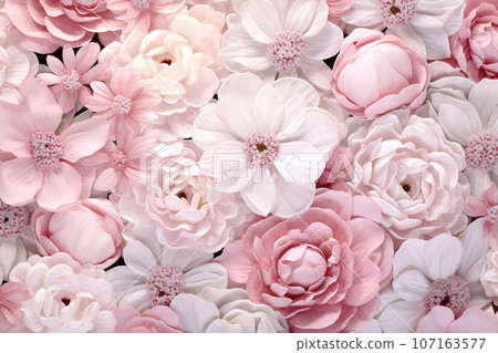 Lots of pink flowers generative ai Lots of pink flowers generative ai 107163577