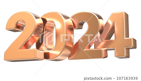 2024 number 3d render 2024 number 3d render 107163939