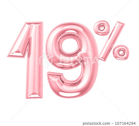 3d rendering blue metal number 107164294