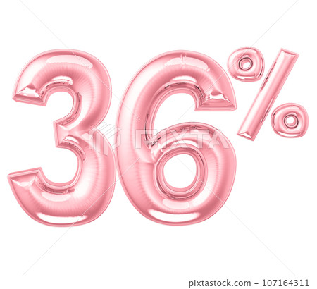 3d rendering blue metal number 107164311