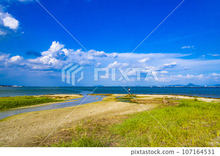 初秋的琵琶湖岸邊 107164531