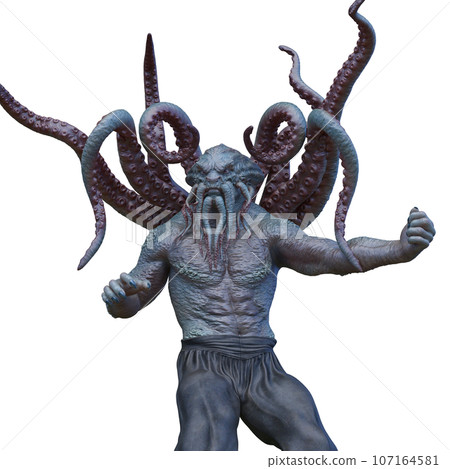 octopus monster 107164581