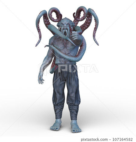 octopus monster octopus monster 107164582