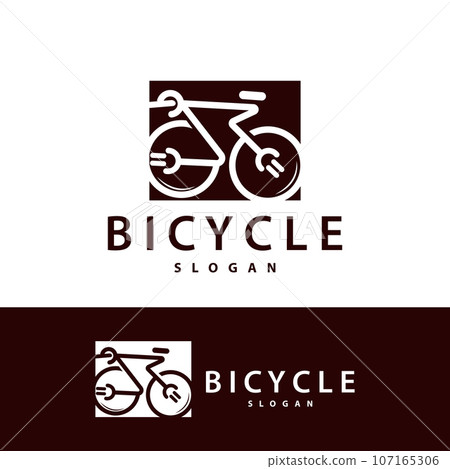 Bicycle Logo Design Template Minimalist Illustration Bicycle Logo Design Template Minimalist Illustration 107165306
