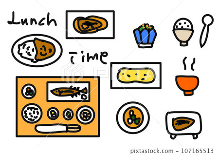 咖啡館菜單簡單插圖集 107165513