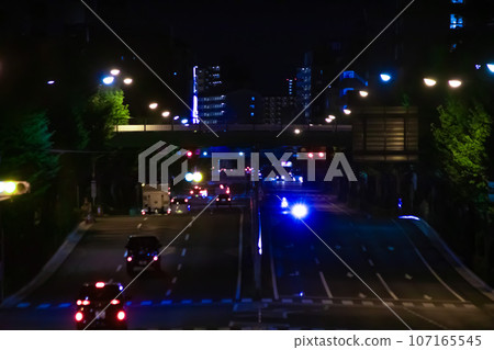 Tokyo Prefectural Route 447 Akabane Nishidai Line/Takashima Street at night 107165545