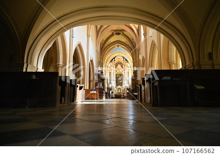 Beautiful old monastery Porta Coeli. Predklasteri u Tisnova Czech Republic. Beautiful old monastery Porta Coeli. Predklasteri u Tisnova Czech Republic. 107166562