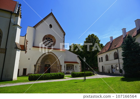 Beautiful old monastery Porta Coeli. Predklasteri u Tisnova Czech Republic. 107166564