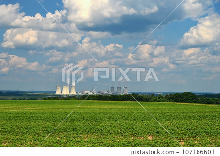 Nuclear power plant. Concept for industry and technology - energy crisis. Increasing energy prices - Russia's war on Ukraine. Dukovany - Czech Republic. Nuclear power plant. Concept for industry and technology - energy crisis. Increasing energy prices - Russia's war on Ukraine. Dukovany - Czech Republic. 107166601