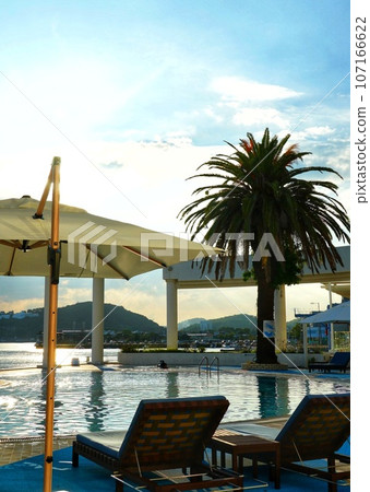 Pool with sea view 107166622