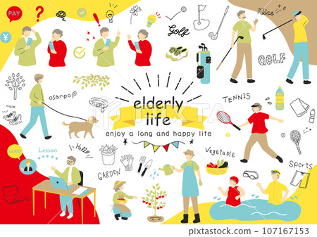 people enjoying their retirement people enjoying their retirement 107167153