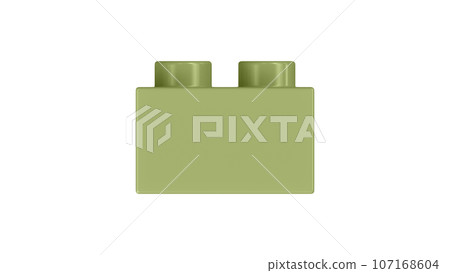Leaf Green Lego Block Isolated on a White Background. Close Up View of a Plastic Children Game Brick for Constructors, Side View. High Quality 3D Render with a Work Path. 8K Ultra HD, 7680x4320 Leaf Green Lego Block Isolated on a White Background. Close Up View of a Plastic Children Game Brick for Constructors, Side View. High Quality 3D Render with a Work Path. 8K Ultra HD, 7680x4320 107168604