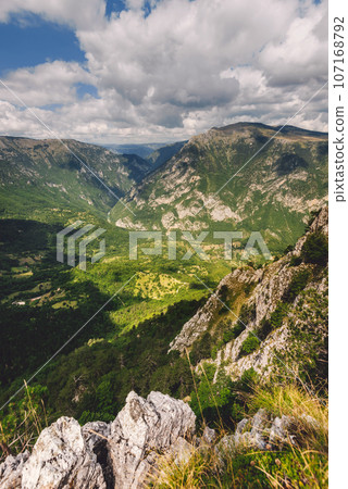 Summer View of Tara River Canyon in Durmitor Summer View of Tara River Canyon in Durmitor 107168792