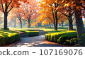 Autumn park AI image 107169076