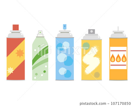 受噴霧罐和盒式氣瓶啟發的插圖 受噴霧罐和盒式氣瓶啟發的插圖 107170850