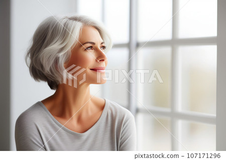 Lonely Female in Middle Age Lonely Female in Middle Age 107171296