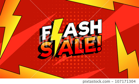 Retro Flash Sale: Comic Style Lightning Border Retro Flash Sale: Comic Style Lightning Border 107171304