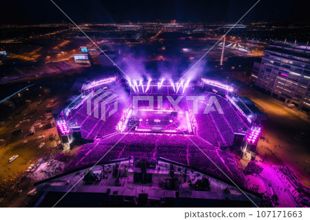 Drone's Gaze: Football Fans Grooving to the Beat 107171663