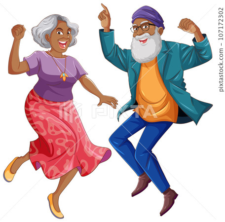 Indian Couple Dancing Vector 107172302