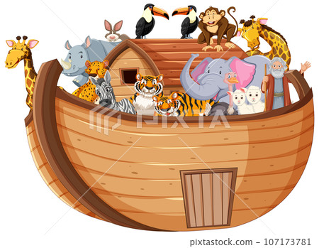Noah's Ark with Animals 107173781