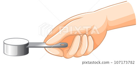 Powder in Measuring Spoon 107173782