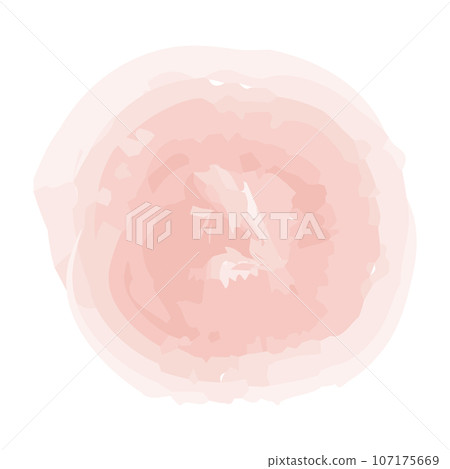 Watercolor pastel brush stroke round icon.... - Stock Illustration ...
